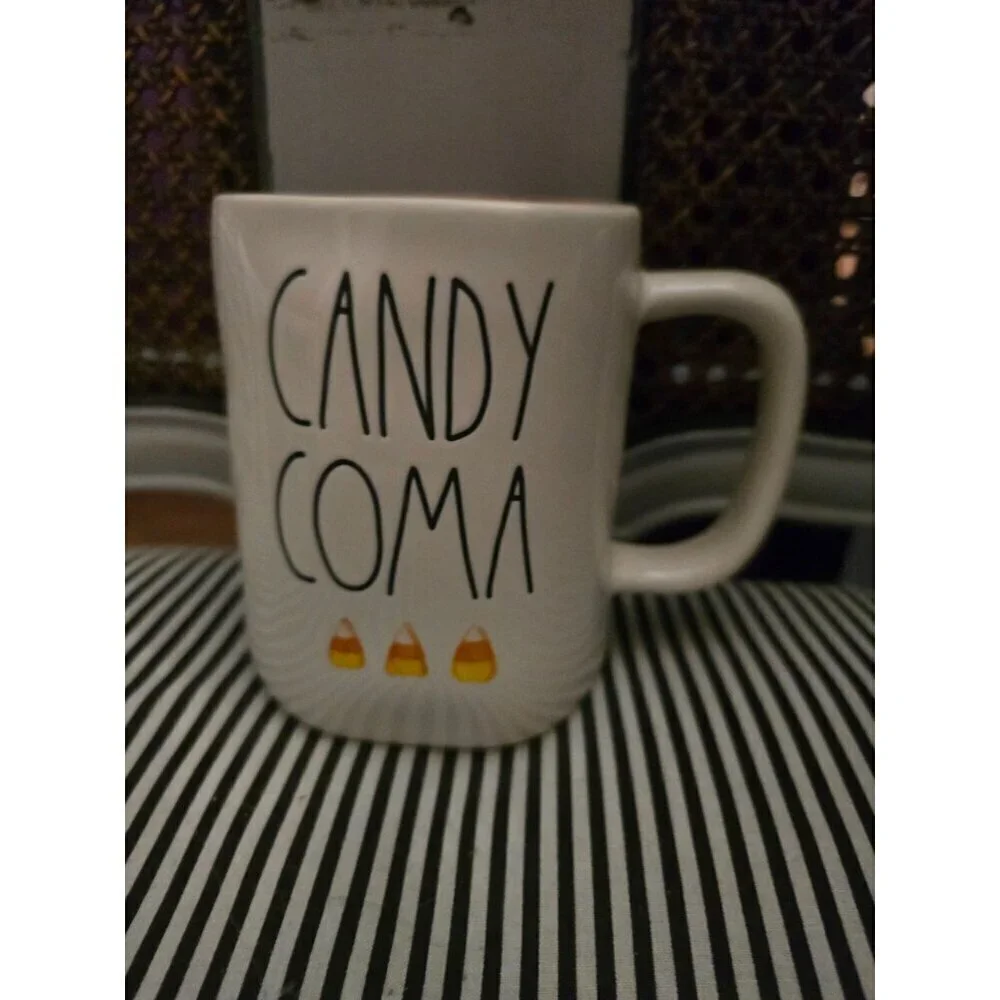Rae Dunn Candy Coma Candy Corn Icon Halloween Mug
